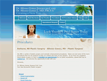Tablet Screenshot of drgomezplasticsurgeon.ca